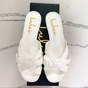 Lulus Caitlin White Sandals